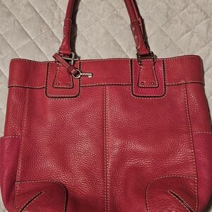 Pre-owned Red Fossil Leather Purse